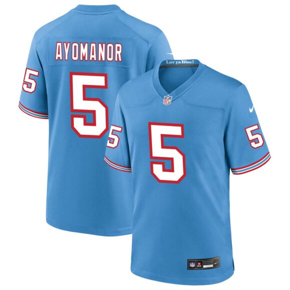 Mens Youths Kids Womens Elic Ayomanor Blue Stitched Jersey